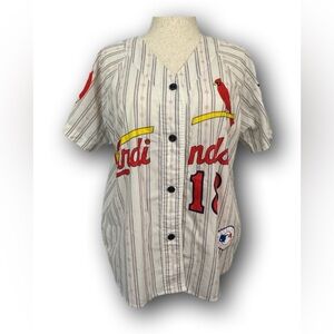 VTG White and Red Cardinals Baseball Sleepwear Jersey